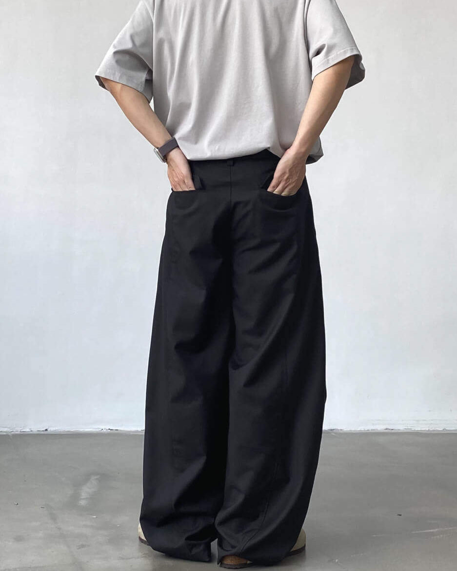 Wijde pantalon heren
