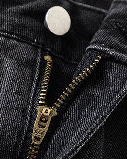 Rechte jeans met vervaagde wassing heren