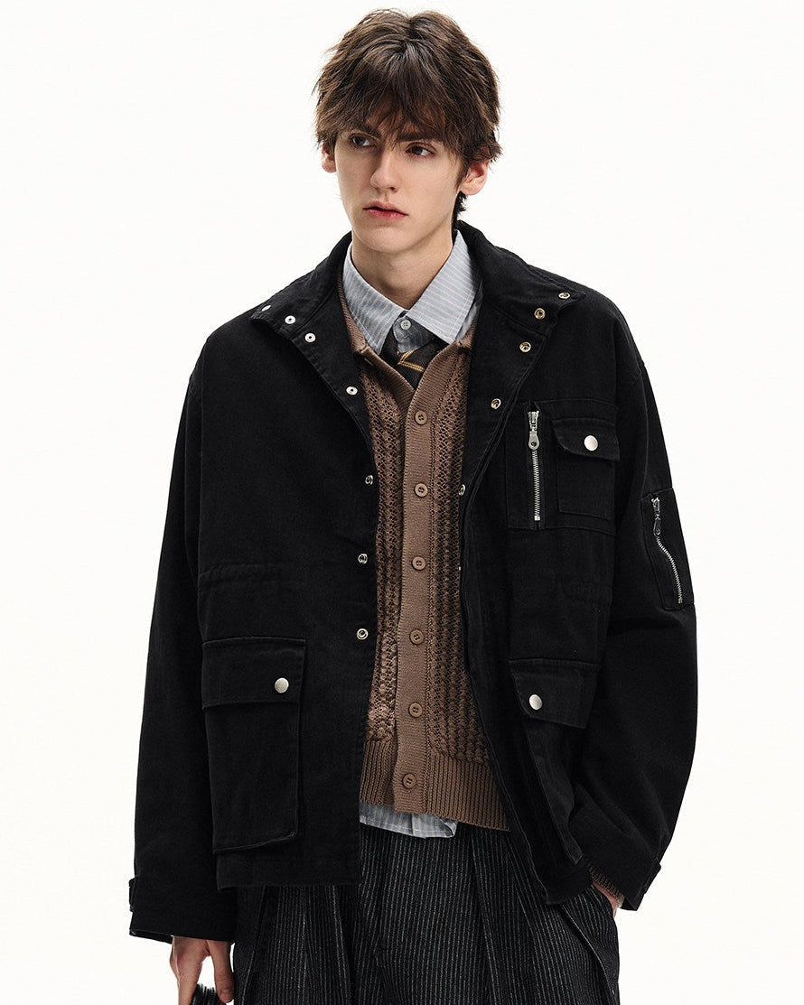 Katoenen field jacket heren