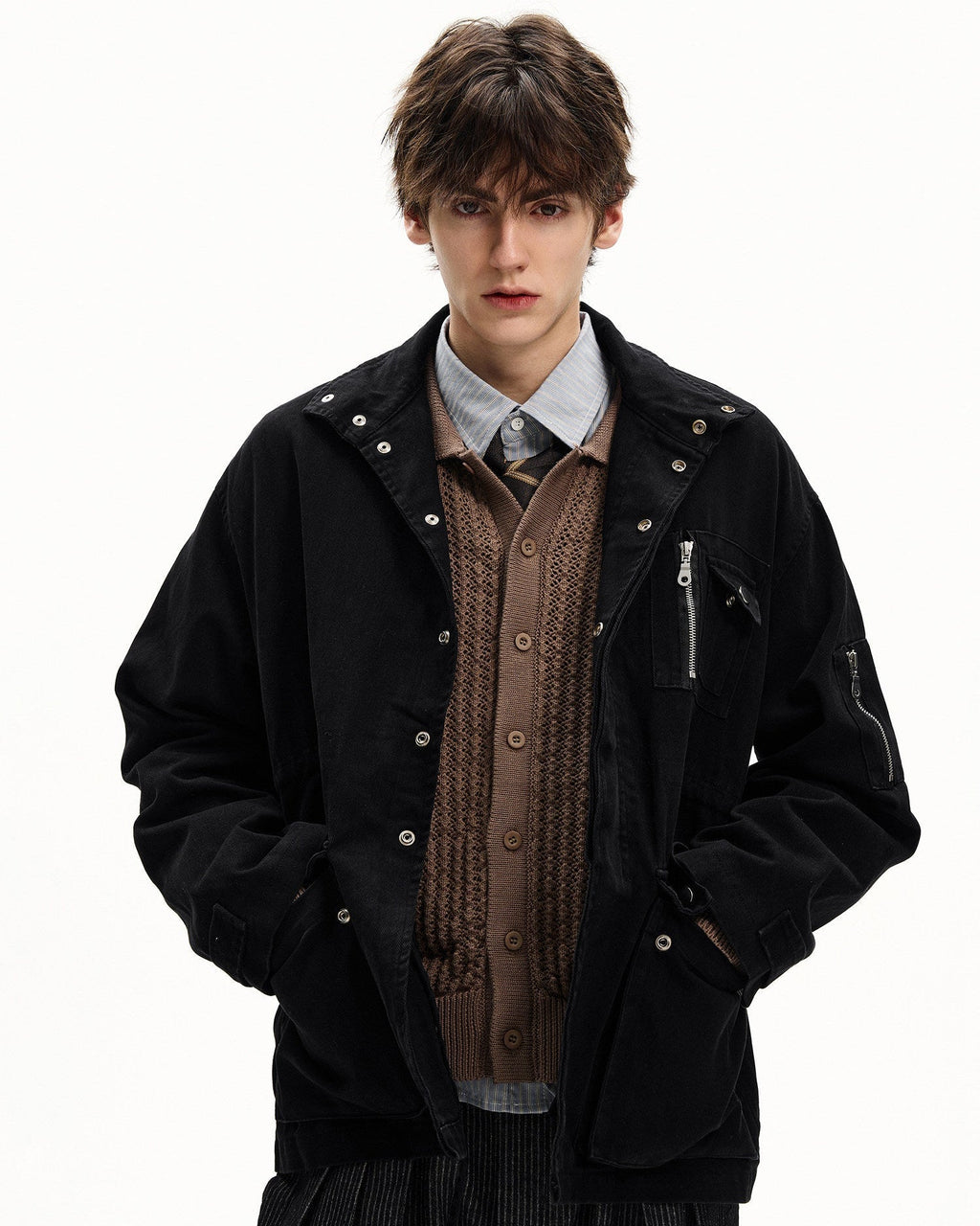 Katoenen field jacket heren