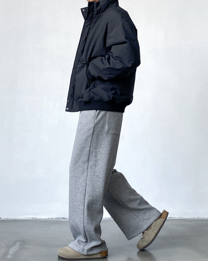Wijde jersey broek heren