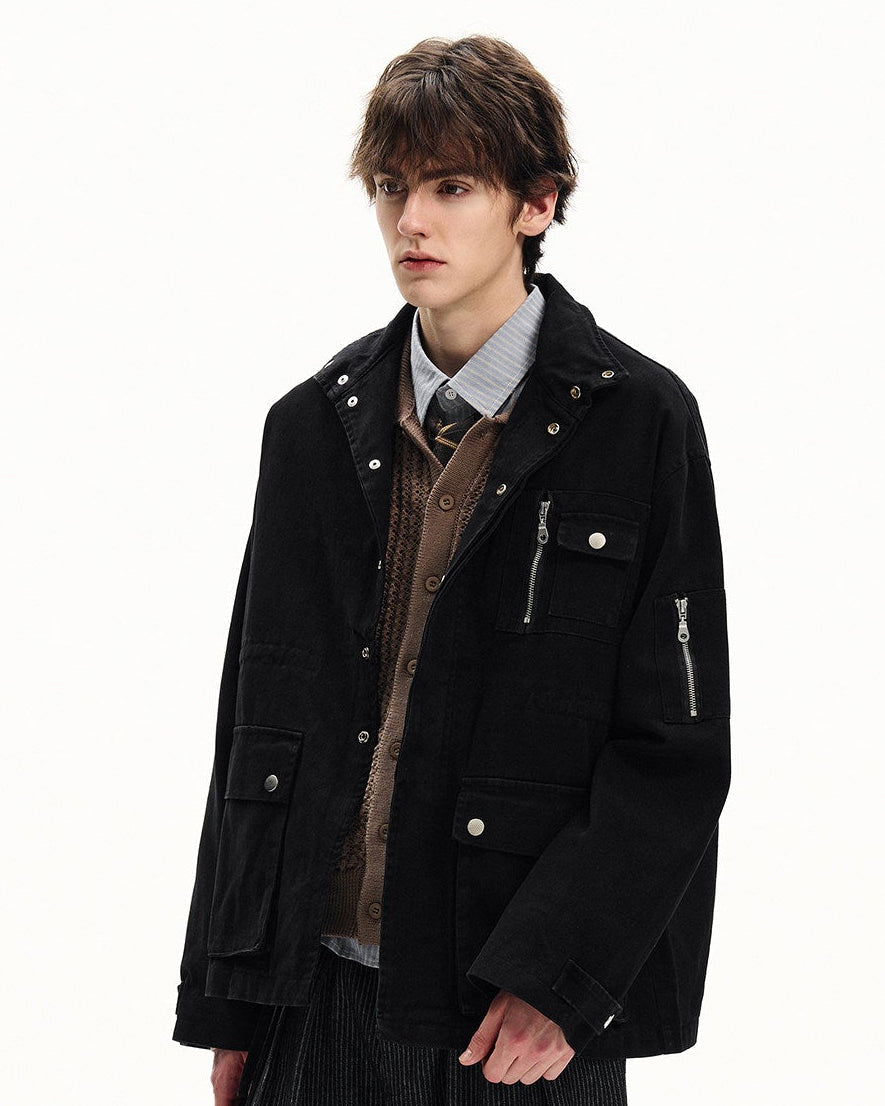Katoenen field jacket heren