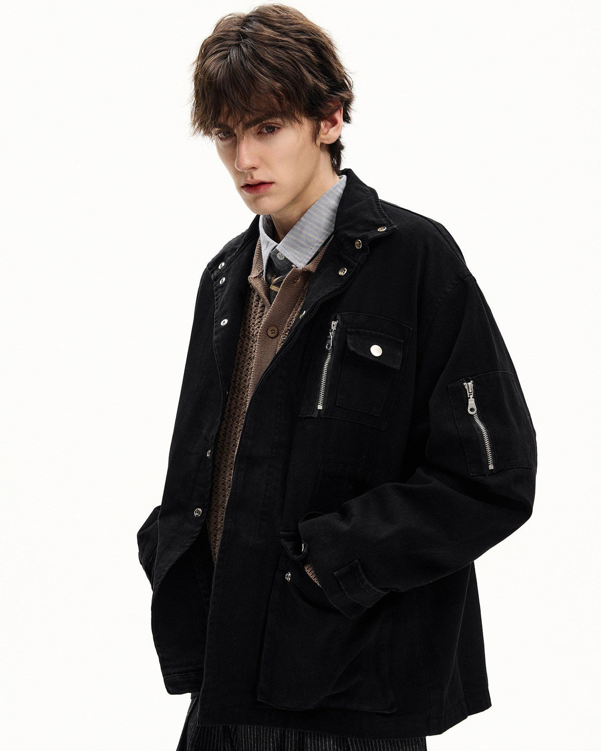Katoenen field jacket heren