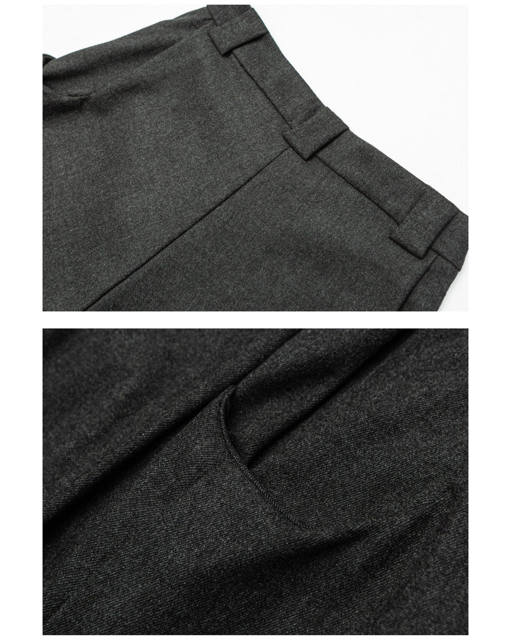 Wollen broek met brede plooi heren