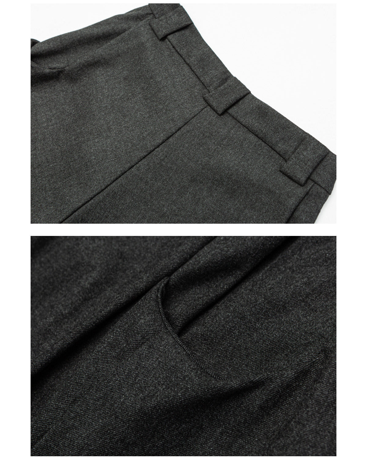 Wollen broek met brede plooi heren