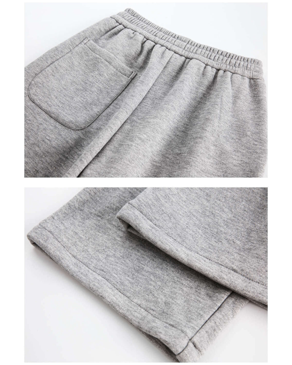 Wijde jersey broek heren