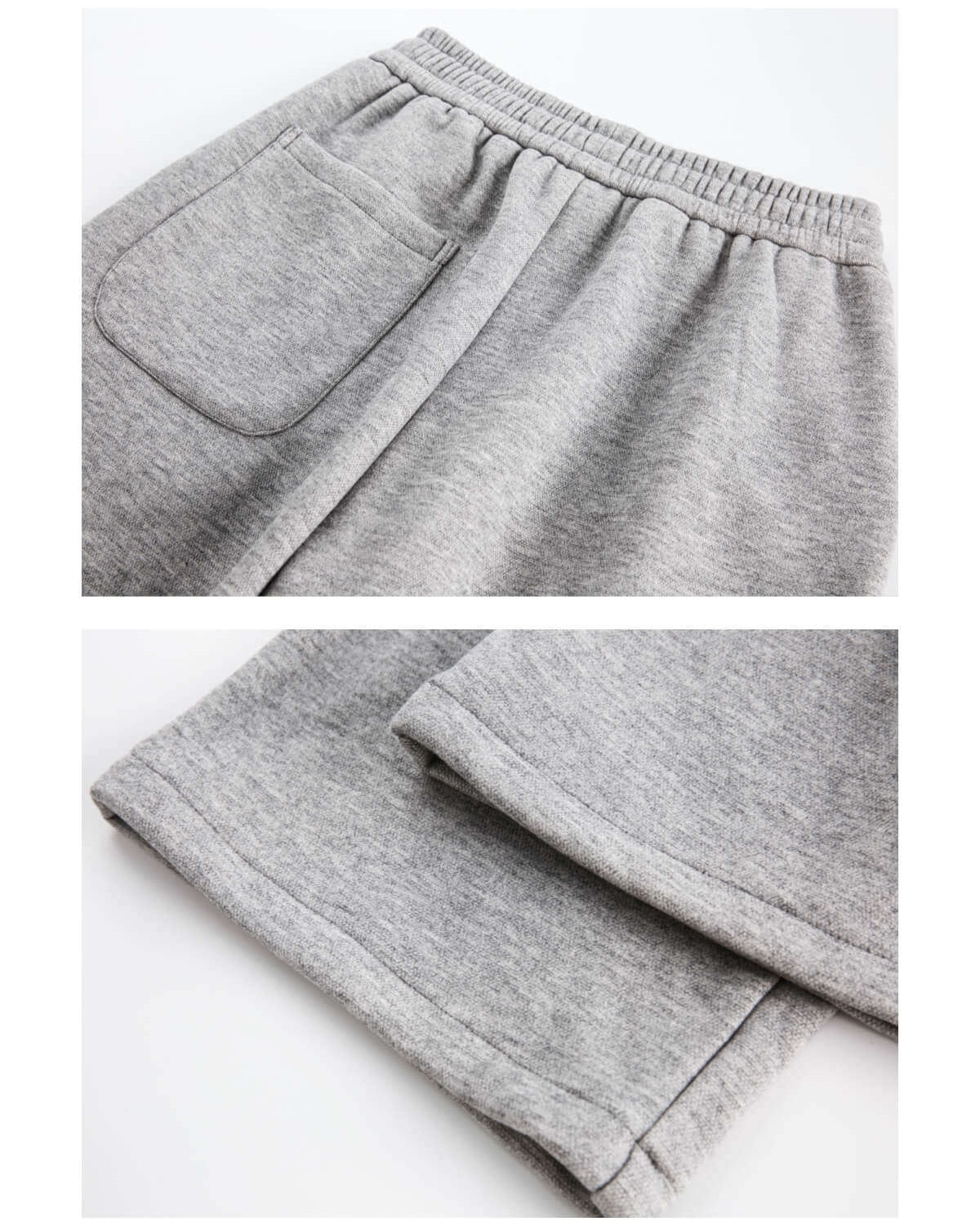 Wijde jersey broek heren