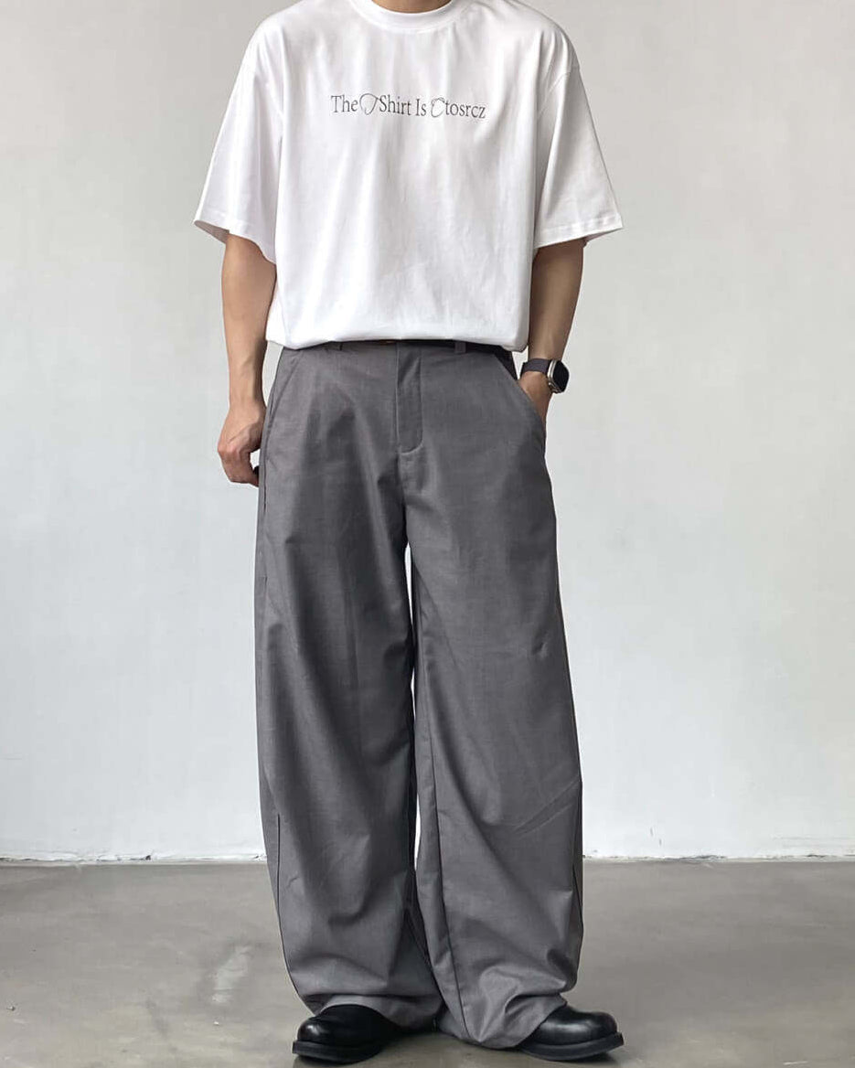 Wijde pantalon heren