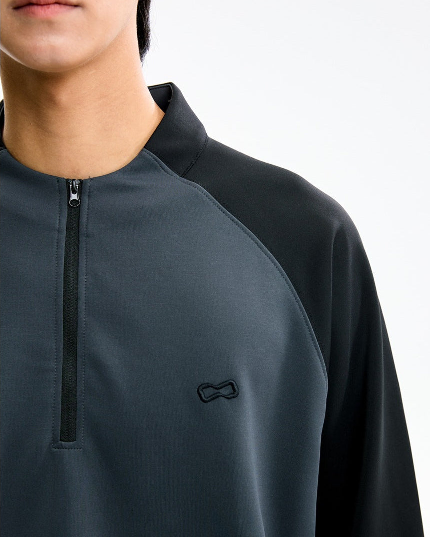 Sweater met halve rits heren