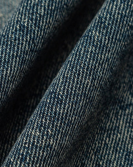 Witgewassen denim cargojas heren