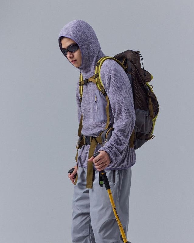 Fleece hoodie heren