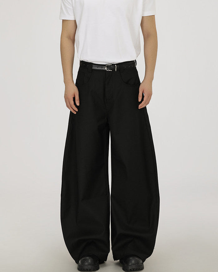 Wijde wollen broek heren