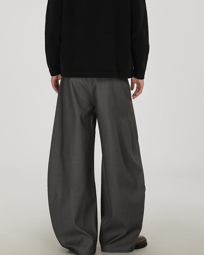 Wijde wollen broek heren