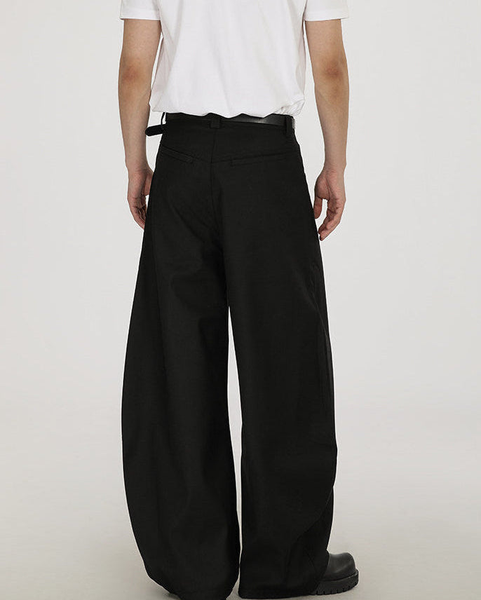 Wijde wollen broek heren