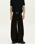 Wijde corduroy broek heren