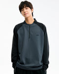 Sweater met halve rits heren