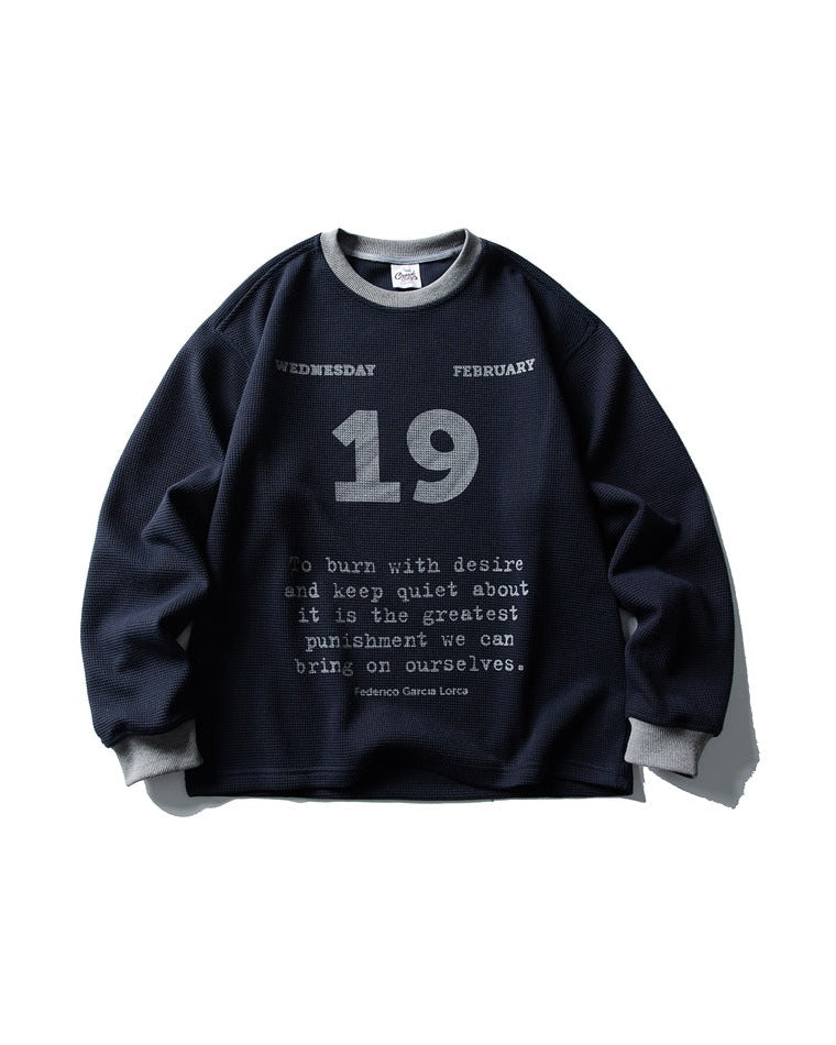 Gebreide sweater met ronde hals heren