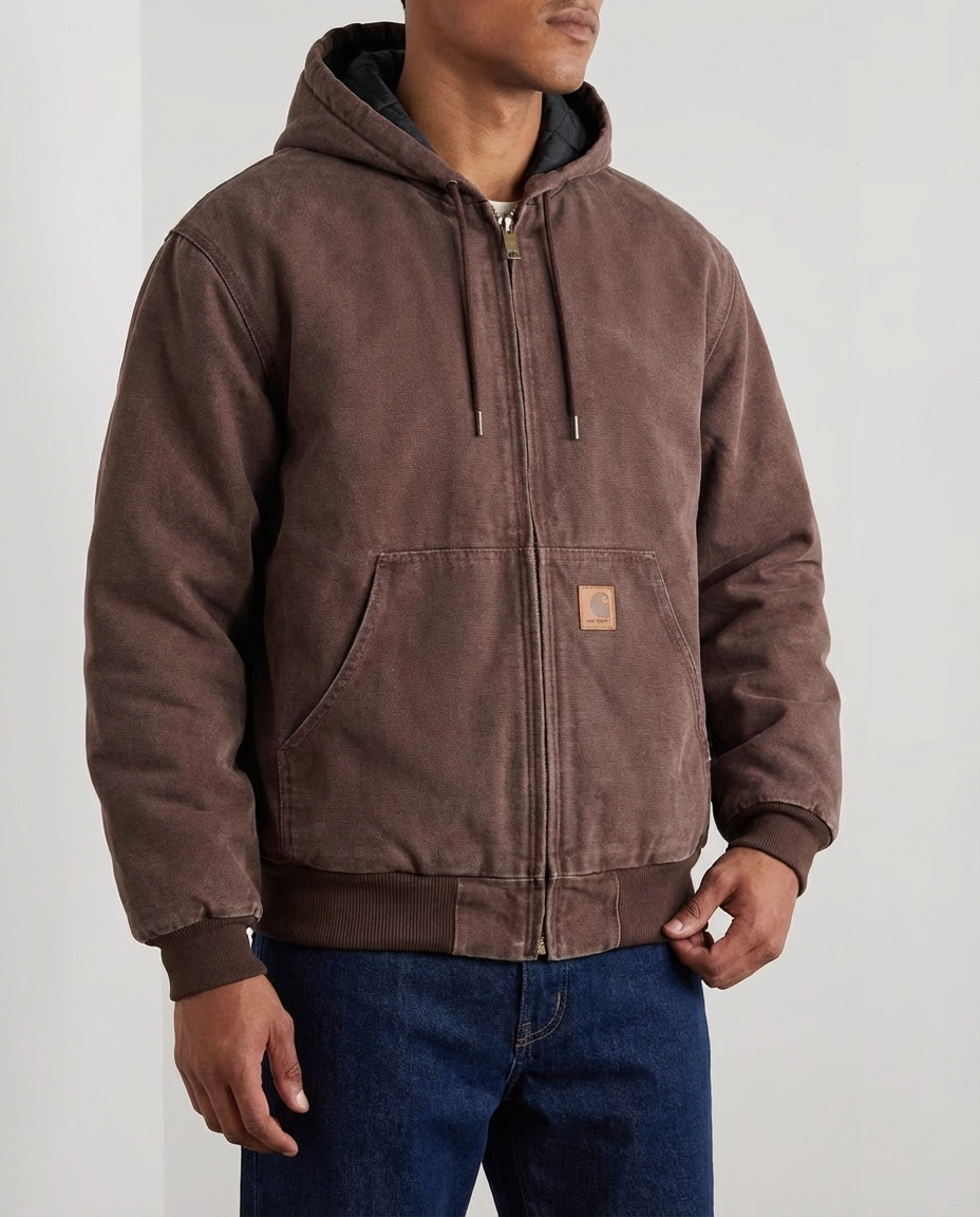 Vest met capuchon en rits heren