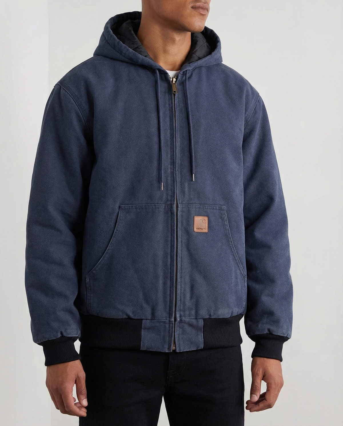 Vest met capuchon en rits heren