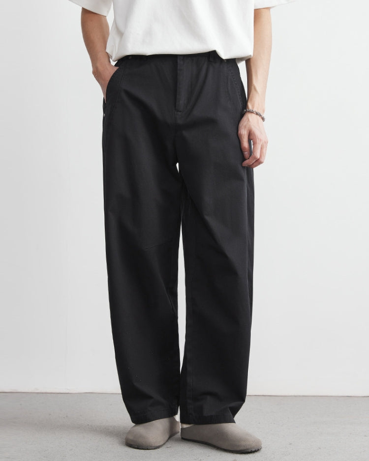 Broek met elastische taille in jeanslook heren
