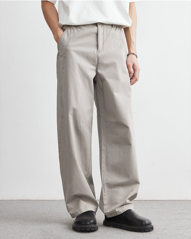 Broek met elastische taille in jeanslook heren