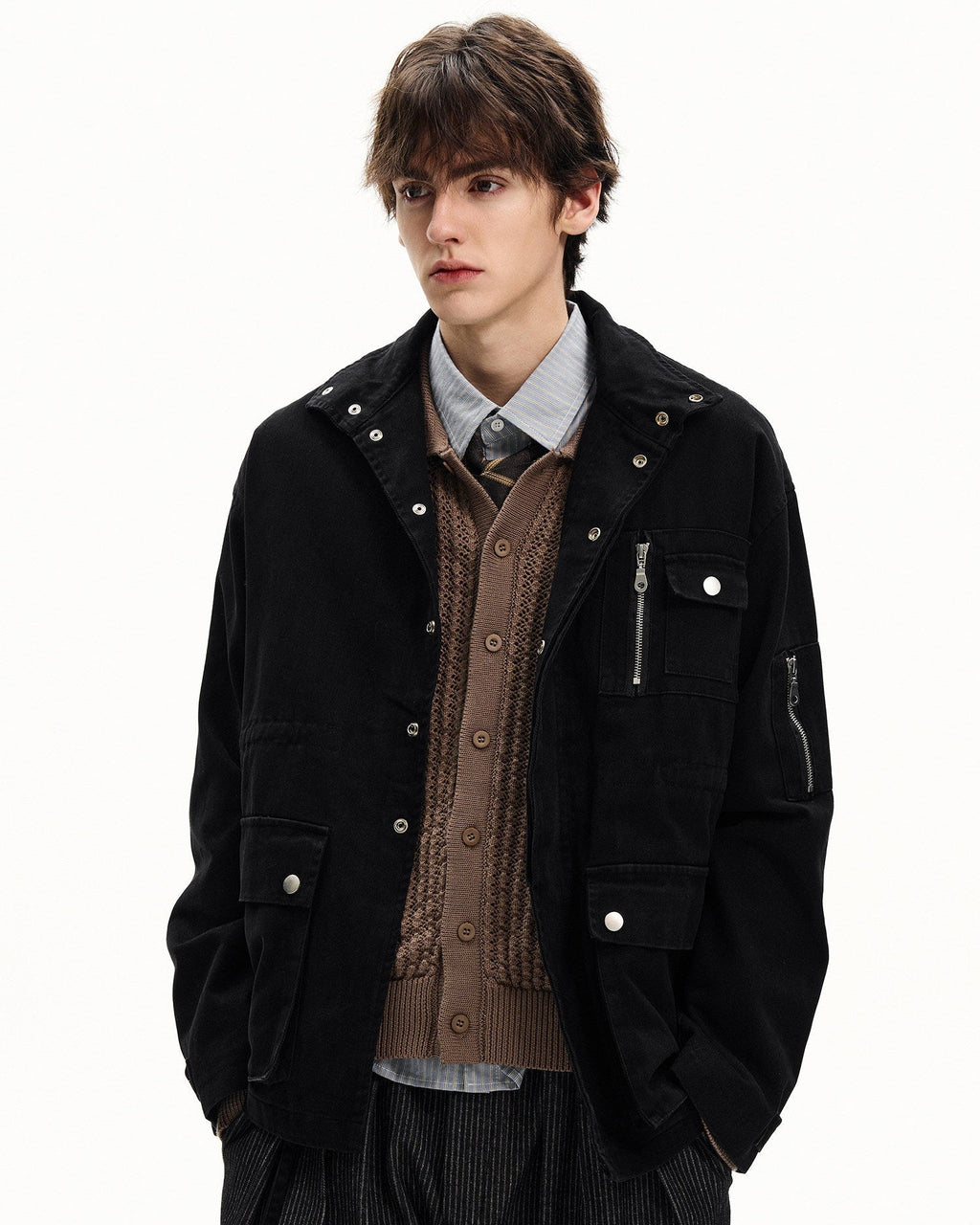 Katoenen field jacket heren