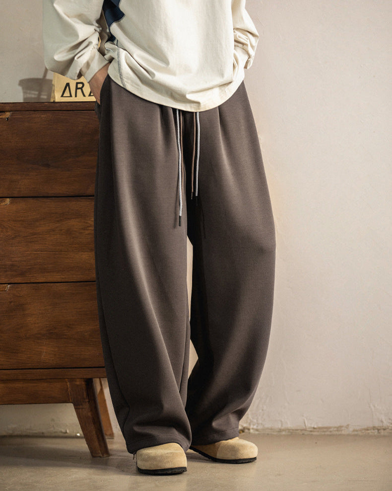 Wijde broek met trekkoord heren