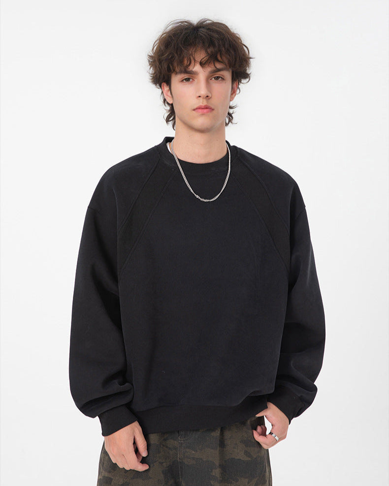 Sweater met ronde hals heren