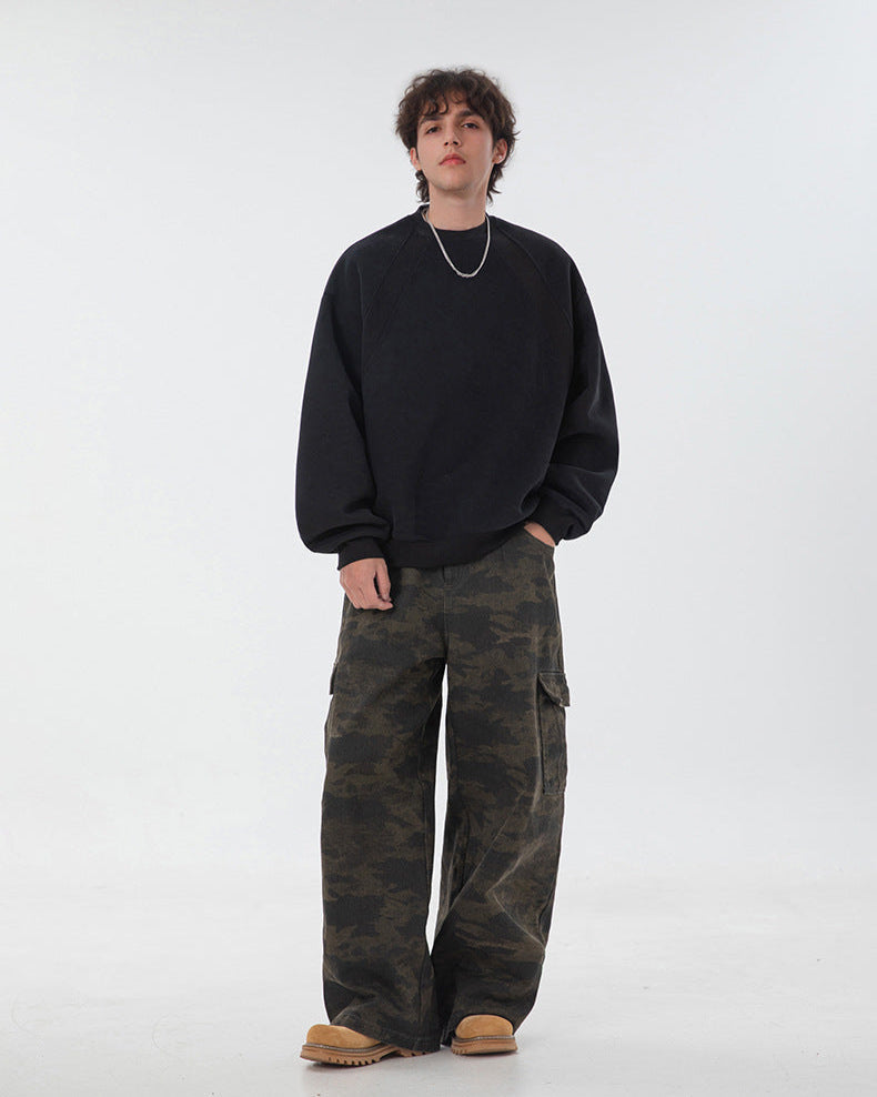 Sweater met ronde hals heren