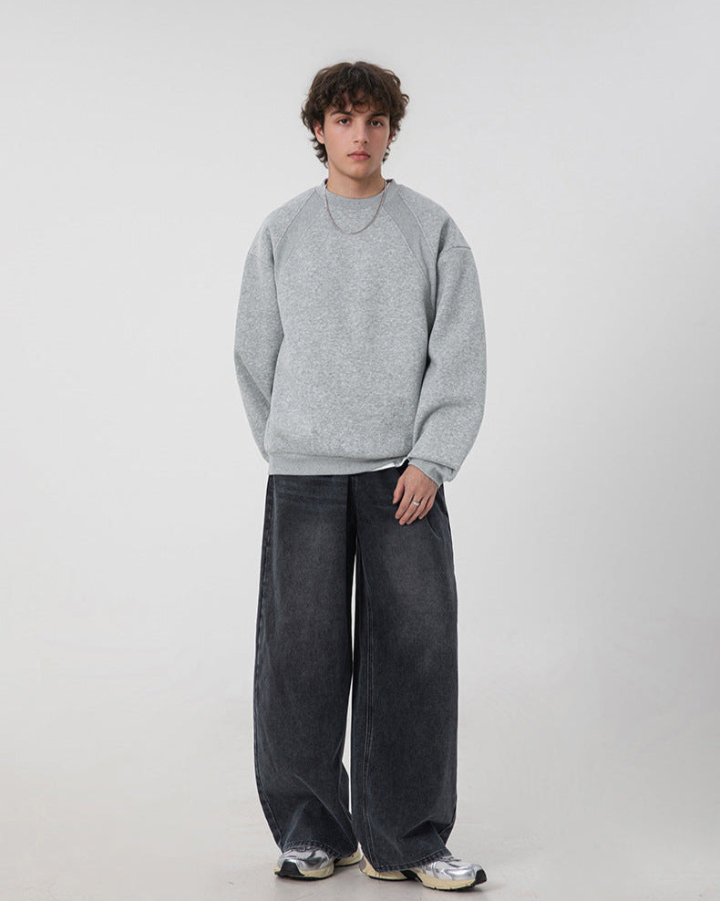 Sweater met ronde hals heren