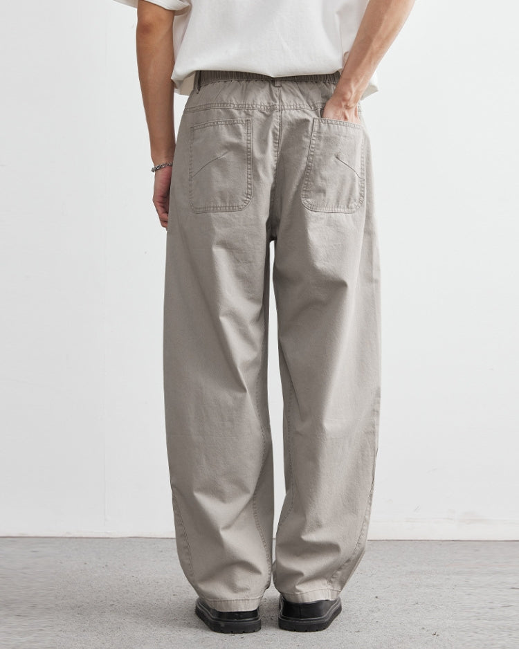 Broek met elastische taille in jeanslook heren