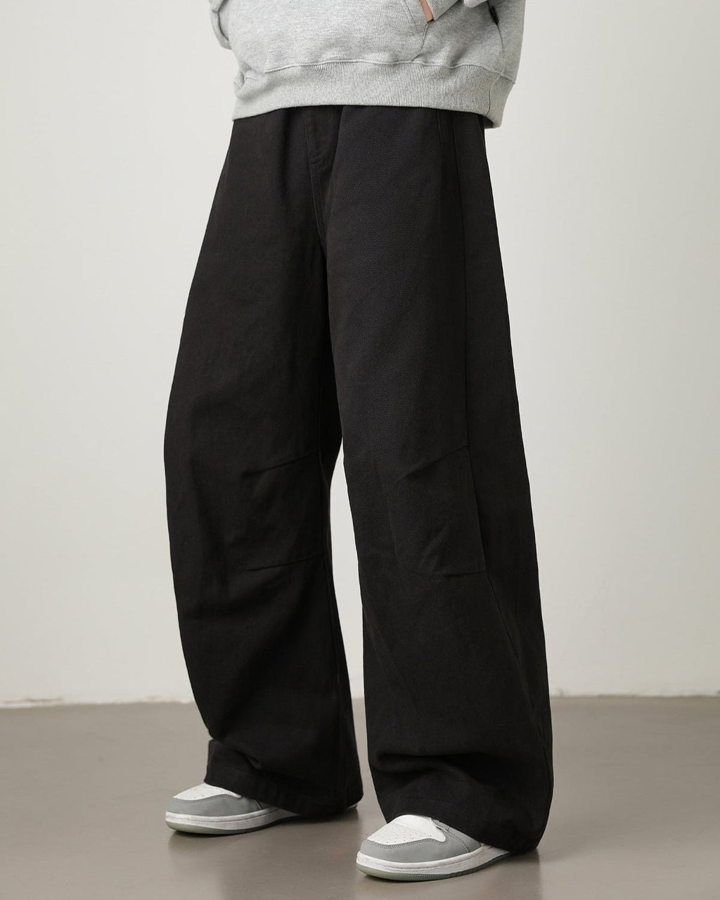 Wijde utility pantalon heren