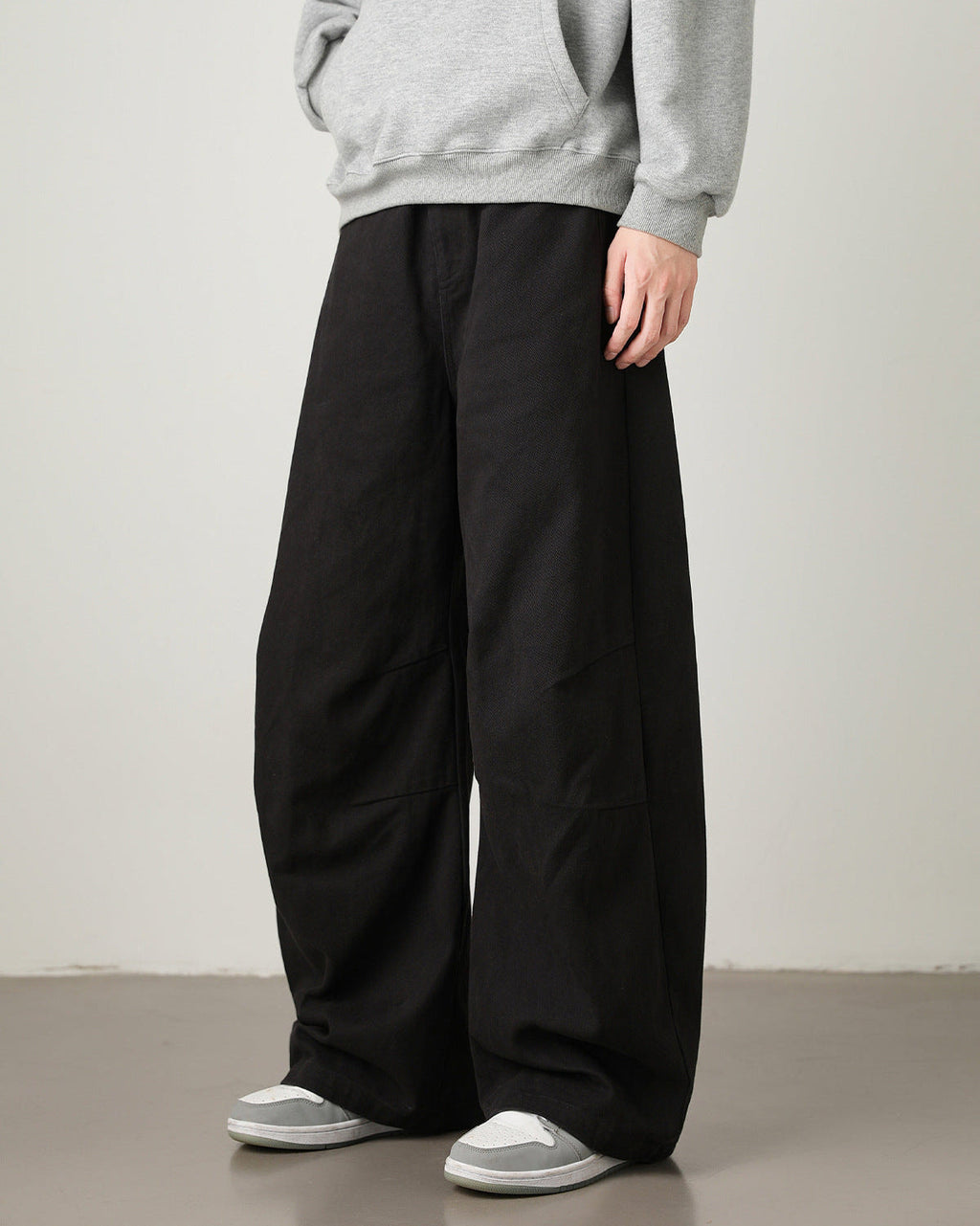 Wijde utility pantalon heren