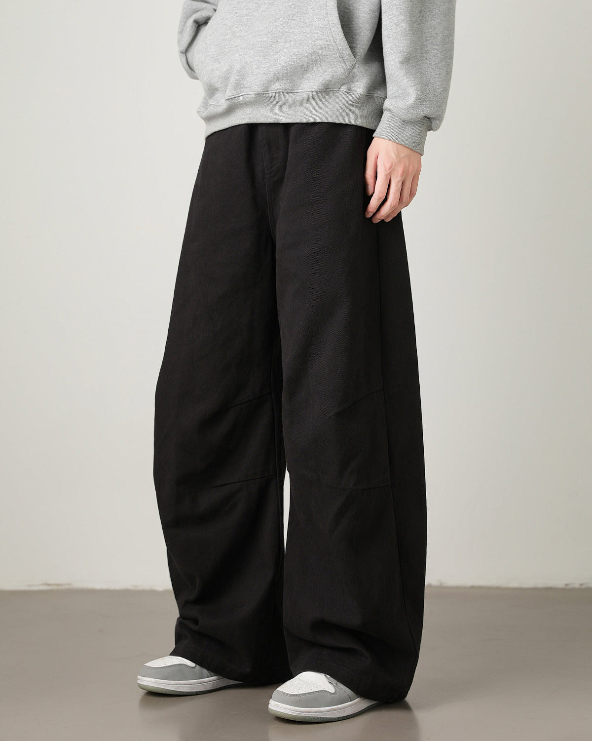 Wijde utility pantalon heren