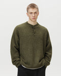 Oversized polotrui van wolmix heren
